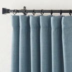 Nicetown Bedroom Curtains 2 Panels Sets Faux Linen Textured, Pinch Pleated Room Darkening Heat Blocking Window Treatments Therma