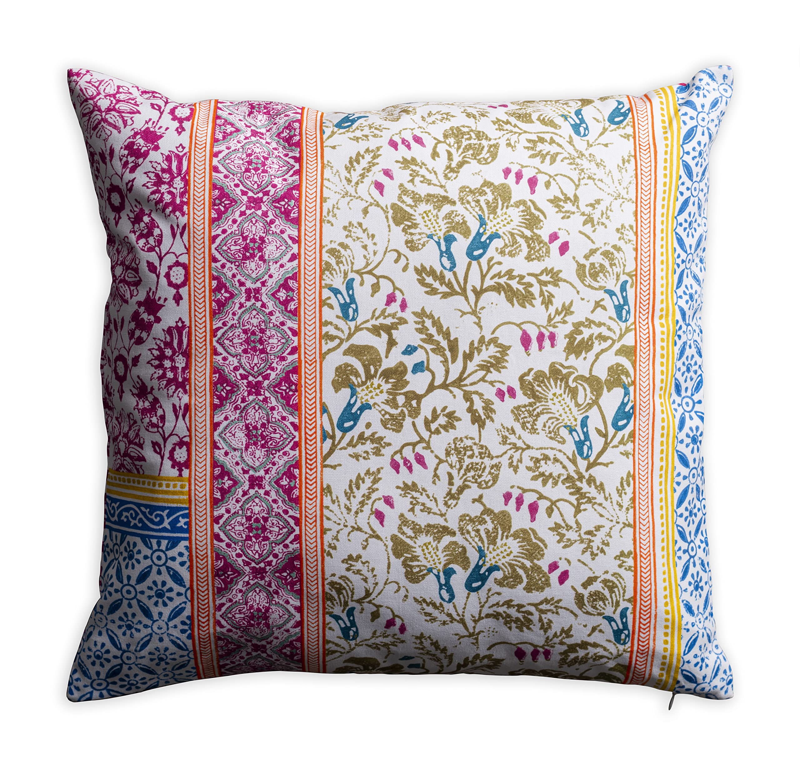 Maison D' Hermine Decorative Pillow Cover 100% Cotton, Toile Washable Cushion Cover With Invisible Zipper For Bed, Living Room,