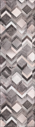 Addison Rugs Laredo Alr35 Gray 2'3" X 7'6" Indoor Outdoor Hallway Runner Rug, Stain Resistant Washable Kitchen Area Carpet For Bathroom, Entry, Patio, Laundry And Bedroom Rug