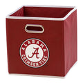 Franklin Sports NCAA Alabama Crimson Tide Collapsible Storage Bin - Made to Fit Storage Bin Shelf Organizers - 10.5 x 10.5