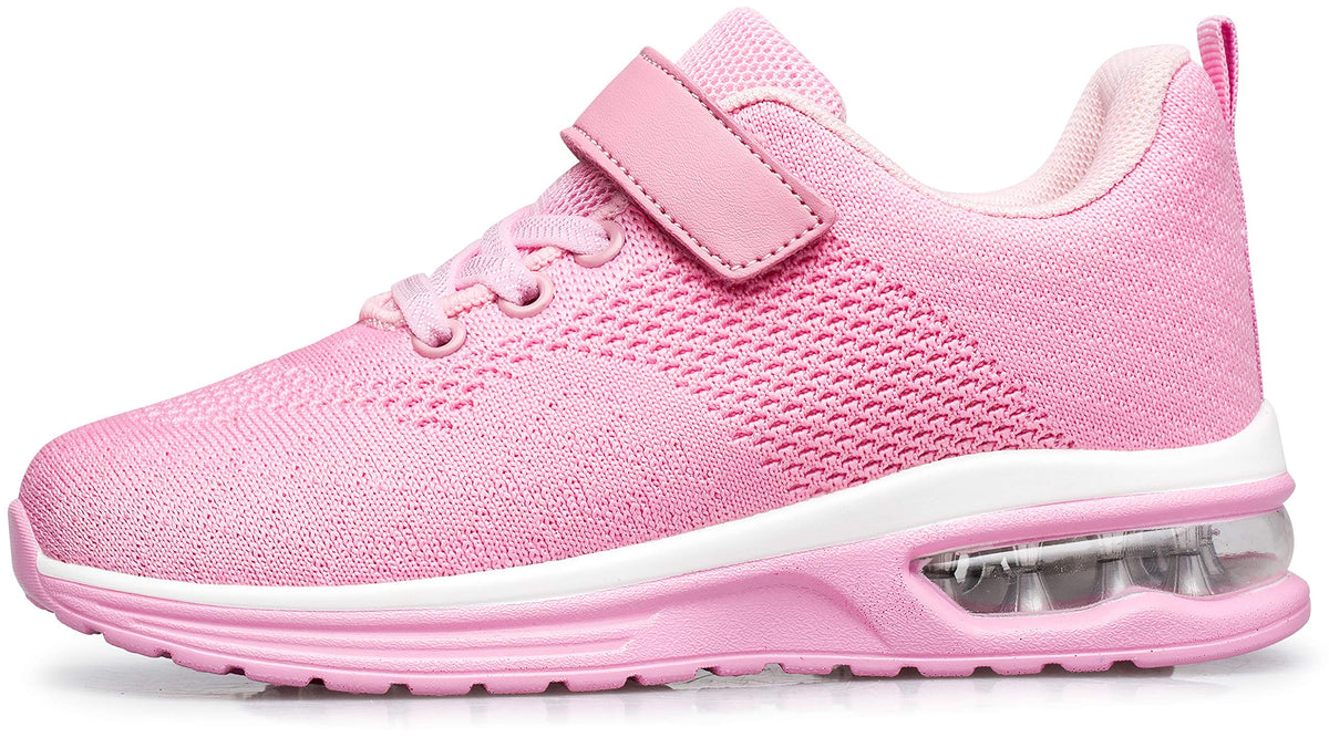 Anlarach Kids Toddler Shoes Boys Girls Athletic Running Shoes Air Cushion Sneakers For Toddler 5 Pink