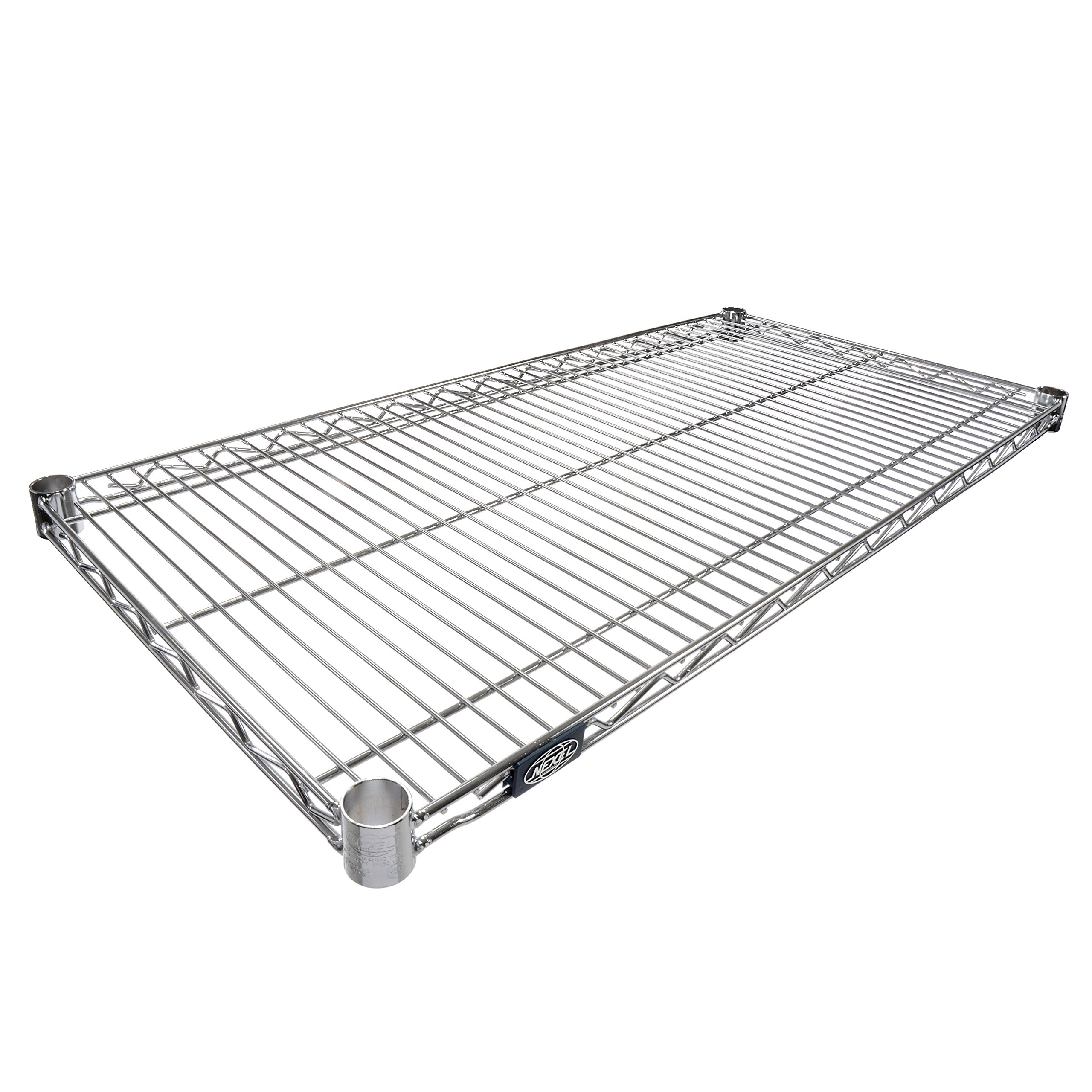 Nexel Wire Shelf, Chrome Finish, 18W x 72L