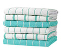 Zeppoli Classic Kitchen Towels - 6 Pack 100% Natural Cotton Kitchen Towel Set, Reusable Wash Cloths, Absorbent Dish Towels, Mach