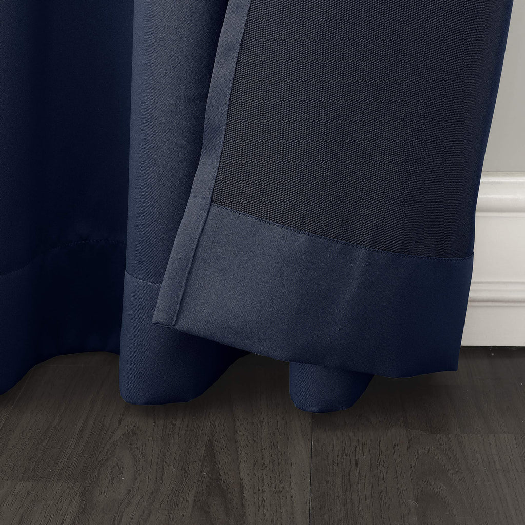 Sun Zero - 53391 Becca Energy Efficient Grommet Curtain Panel, 40'' X 63'', Navy