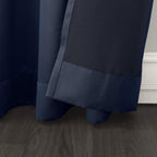 Sun Zero - 53391 Becca Energy Efficient Grommet Curtain Panel, 40'' X 63'', Navy