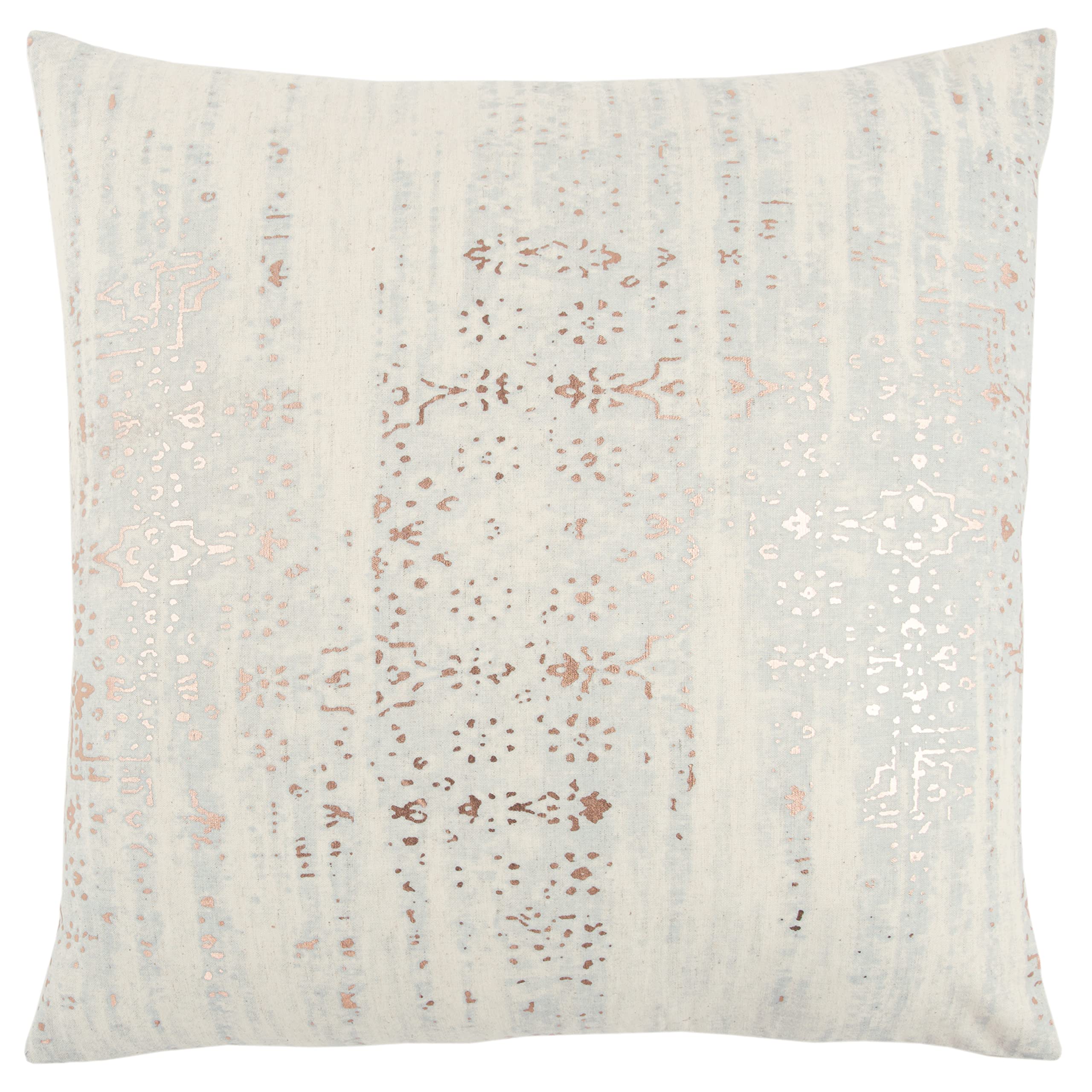 Rizzy Home T13276 Decorative Pillow, 20"X20", Gold/Silver