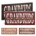 GRANDKIDS - Gifts for Grandma, Personalized Grandkids Wooden Sign with Names, 5 Colors, 5 Fonts & 2 Sizes - Custom Grandma Gifts