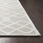 Rizzy Home Alora Decor Madison 5' X 8' Trellis Beige/Ivory Hand-Tufted Area Rug