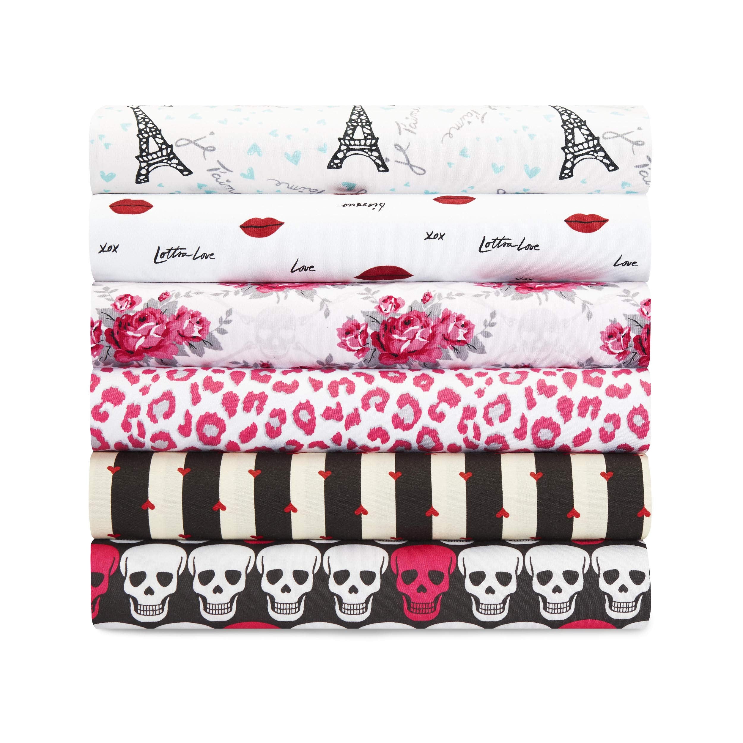Betsey Johnson - Twin Xl Sheets, Silky & Lightweight Bedding, Fade & Wrinkle Resistant (Je T'Aime Paris, Twin Xl)