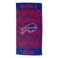 NORTHWEST Zubaz NFL Classic Zebra Print Beach Towel, 30x60, Buffalo Bills
