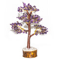 Amethyst Chakra Tree of Life - Crystal Tree for Positive Energy, Feng Shui Decor - Handmade Gemstone Tree, Good Luck Money Bonsa