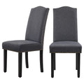Yaheetech Dining Chairs with Rubber Wood Legs and Non-Woven Fabric Armless Chairs for Kitchen Living Room Hotel Weeding Lounge R