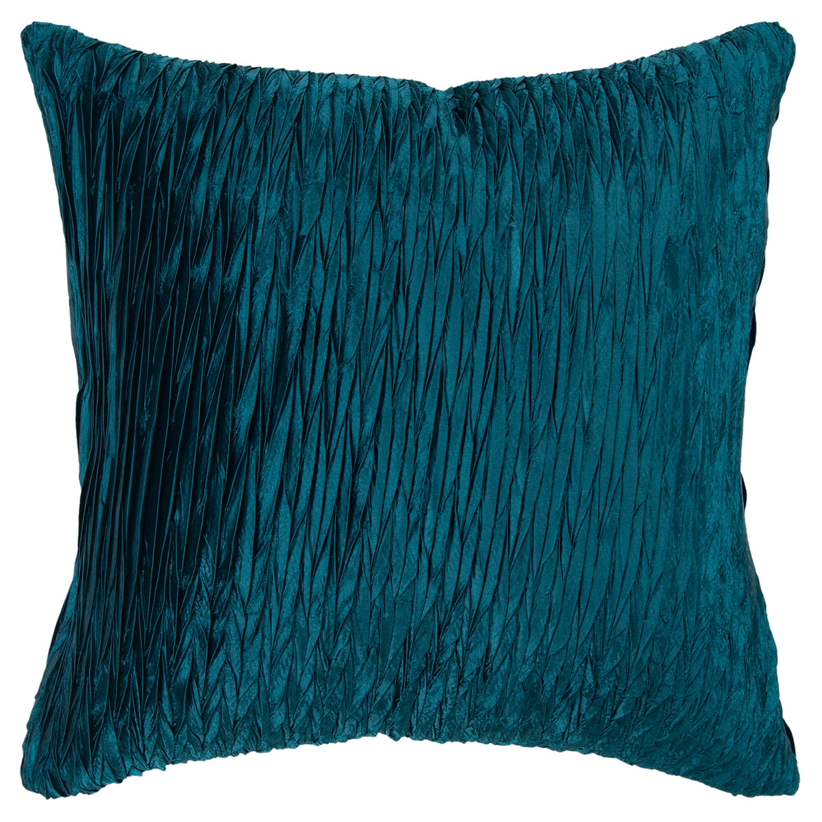 Rizzy Home | T06485 | Poly Fill Decorative Pillow | 18&quot;X18&quot; Blue/Metallic/Green Stripe