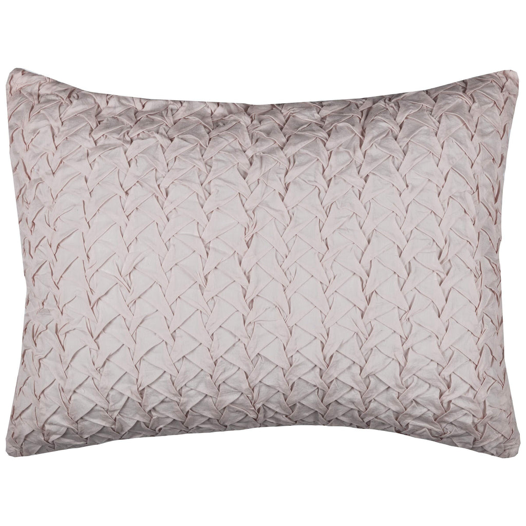 Rizzy Home Carly 20" x 36" Cotton King Sham in Pink