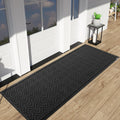 Yimobra Front Door Mat Outside Entrance, 72X24 Waterproof Outdoor Indoor Welcome Mat, Heavy Duty Doormat, Low Profile, Non Slip