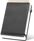 Yoment Top Spiral Notebook Leather Large Steno Pads 240 Pages Spiral Notepad For Work 7X10 Top Bound Steno Notebook, 100 Gsm Thi