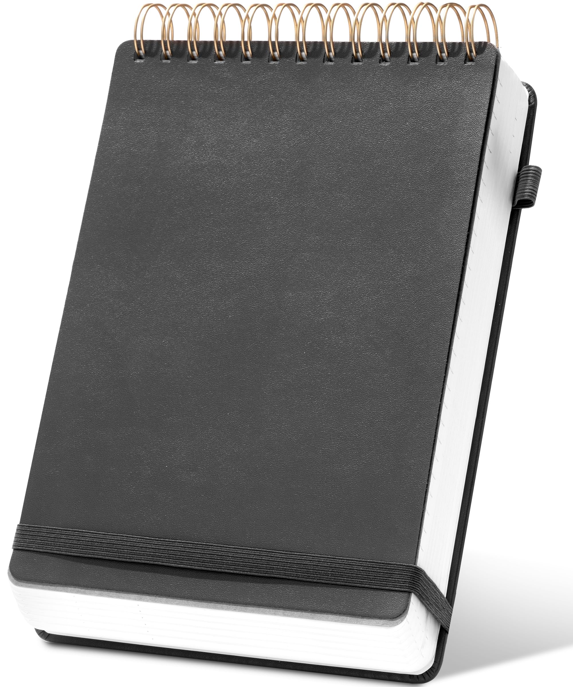 Yoment Top Spiral Notebook Leather Large Steno Pads 240 Pages Spiral Notepad For Work 7X10 Top Bound Steno Notebook, 100 Gsm Thi