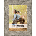 Icona Bay 5x7 Brown Oak Picture Frame, Country Rustic Style 5 x 7 Photo Frame, Table Top or Wall Mount, Barnwood Collection