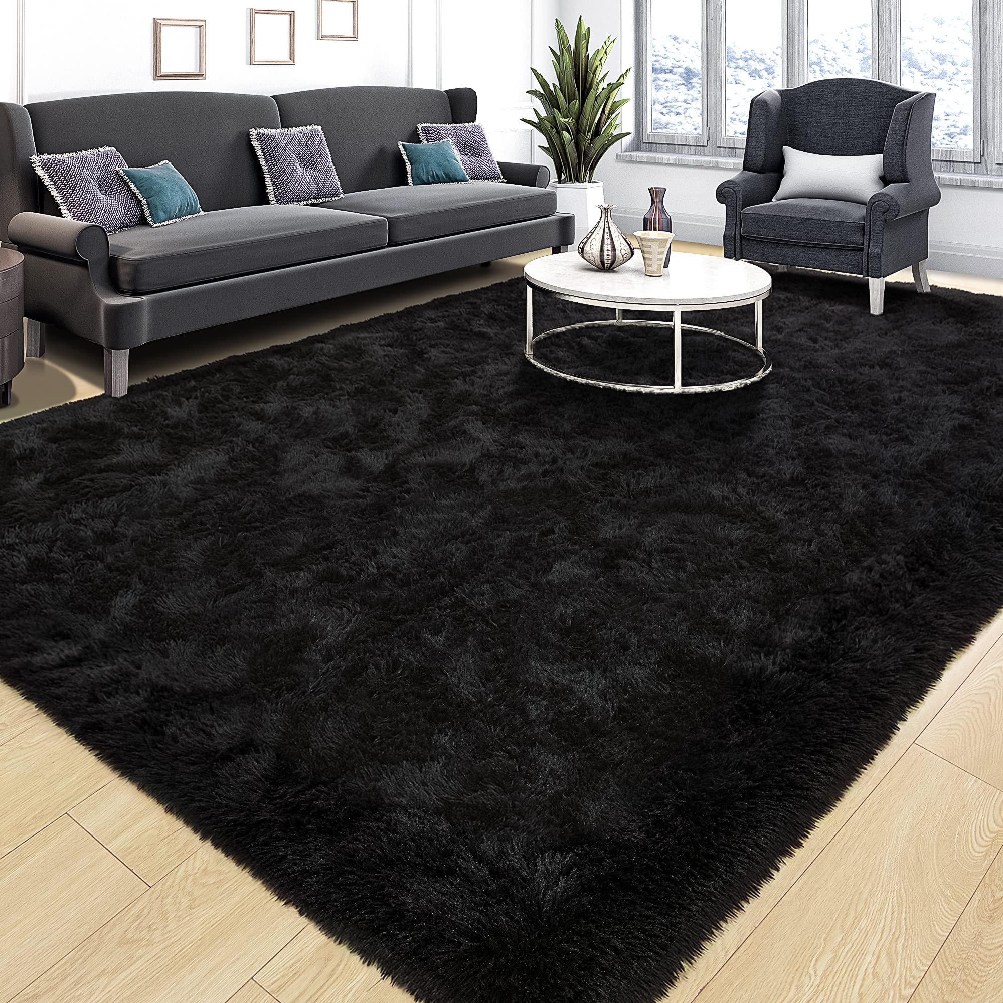 Tepook Super Soft Fluffy Rug for Bedroom, Modern Shaggy Rug Fuzzy Kids Rug for Living Room, Plush Indoor Nursery Home Decor Rug 