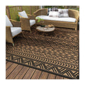 Montvoo-Outdoor Rug Carpet Waterproof 9X12 Ft Reversible Patio Rug Rv Camping Rug-Plastic Straw Rug Outside Indoor Outdoor Area