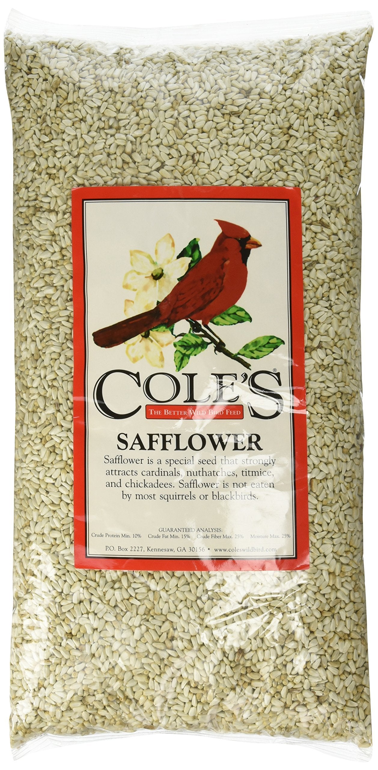 Cole'S Sa05 Safflower Bird Seed, 5-Pound