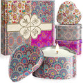 WarmEmbrace Scented Candles, 4 Pack Candles for Women, Candle Set 4 Different Scents, Natural Ingredients Soy Candle for Home, P