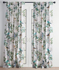 Maison d' Hermine Tailored Curtain 100% Cotton Two Panel 50''x124'' Curtains, Easy Hanging with a Rod Pocket & Loop for Living R