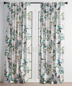 Maison d' Hermine Tailored Curtain 100% Cotton Two Panel 50''x124'' Curtains, Easy Hanging with a Rod Pocket & Loop for Living R