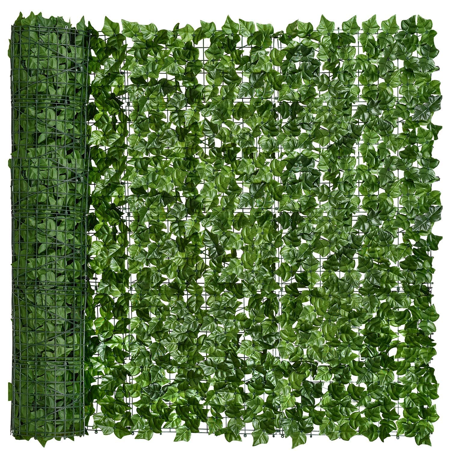 Dearhouse Artificial Ivy Privacy Fence, 118X59In Artificial Hedges Fence And Faux Ivy Vine Leaf Decoration For Outdoor Garden De