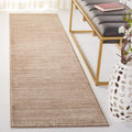 SAFAVIEH Vision Collection Runner Rug - 22 x 18, Light Brown, Modern Ombre Tonal Chic Design, Non-Shedding & Easy Care, Ideal 