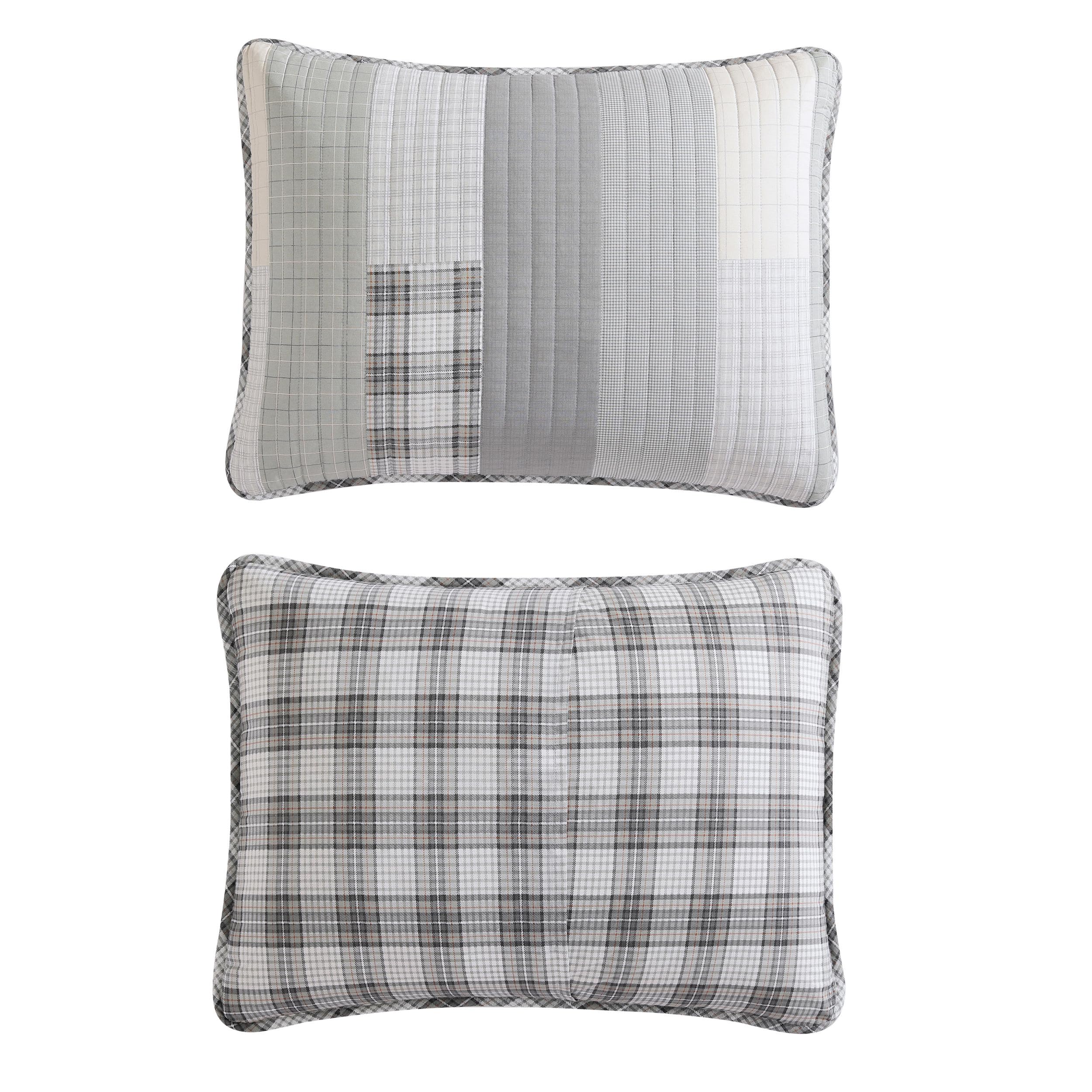 Eddie Bauer Home - Queen Quilt Set, Cotton Reversible Bedding With Matching Shams, Home Decor For All Seasons (Fairview Grey, Qu