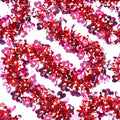 TaoBary 39.4 ft Valentines Tinsel Garland with 120 LED String Lights Valentine's Day Decorations Red Pink Heart Indoor Outdoor D