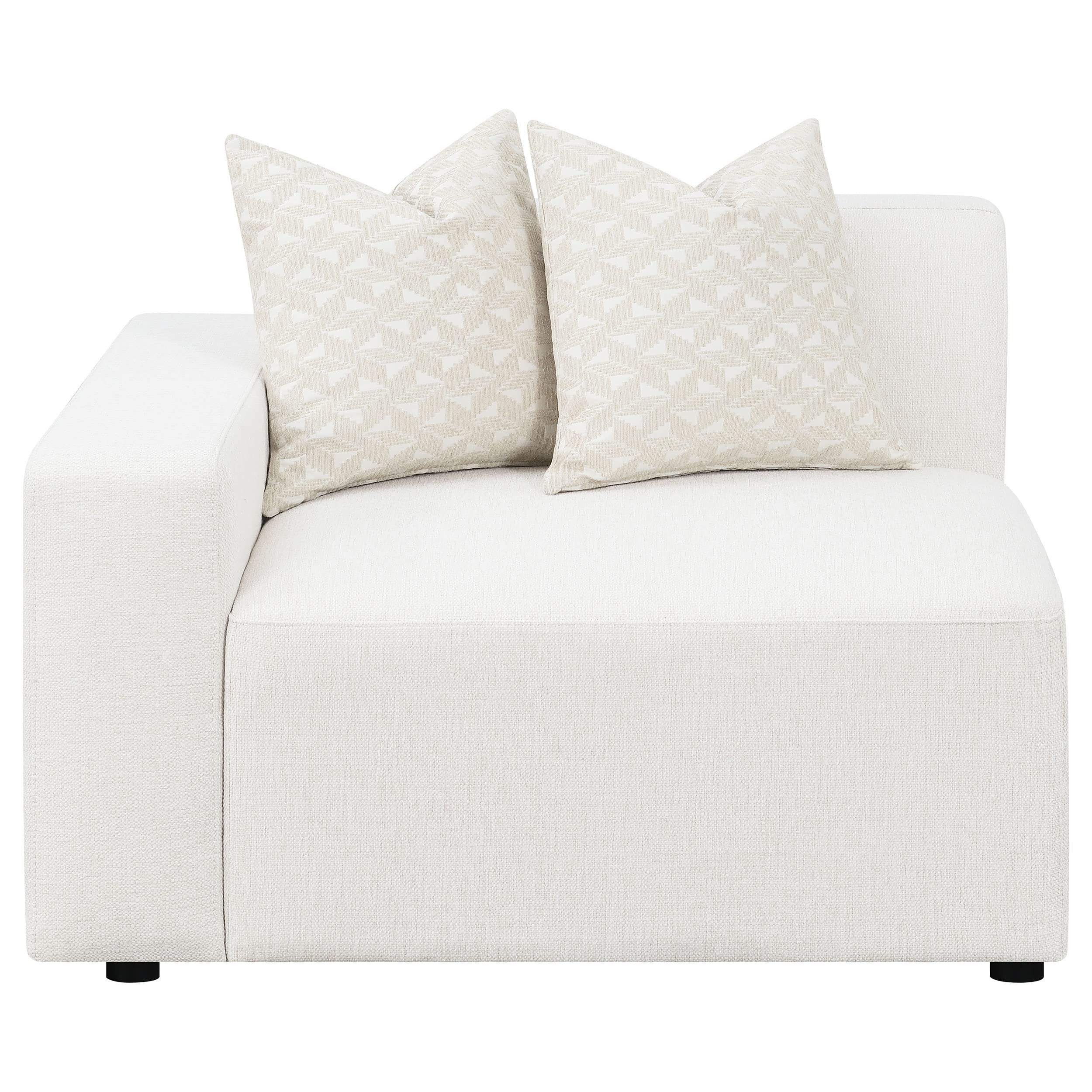 Coaster Home Furnishings Freddie Upholstered Tight Back LAF Chair Pearl