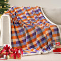 Beautex Sherpa Fleece Blanket Twin Size, Super Soft Warm Buffalo Plaid Plush Gig Blankets, Lightweight Cozy Fuzzy Blanket For Co
