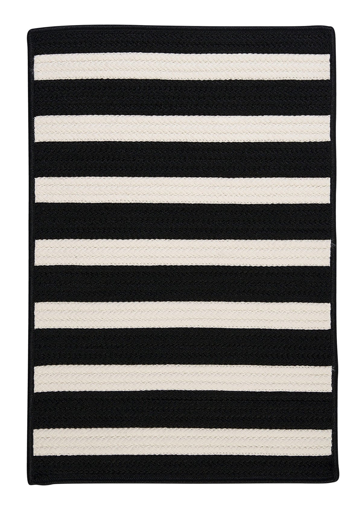 Stripe It Rug, 12 By 15-Feet, Black White