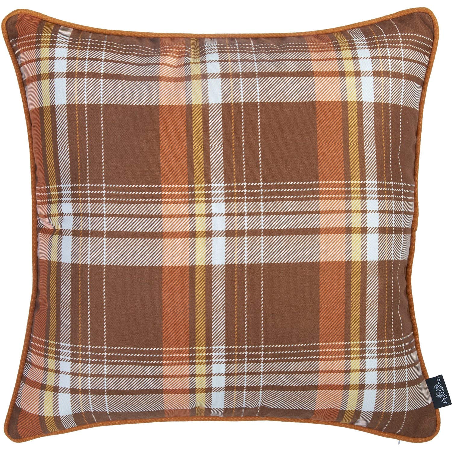 HomeRoots 100% Polyester Brushed Set of 4 18' Fall Pumpkin Throw Pillow Cover in Multicolor