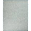 Nourison Courtyard Indoor/Outdoor Ivory Aqua 8' X 10' Area Rug, Geometric, Easy Cleaning, Non Shedding, Bed Room, Living Room, D