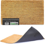 Ecomills Coco Coir Door Mat, 24' x 36' x 0.5', Heavy Duty, Indoor Outdoor, Large Size, Non-Slip Backing, Mats for Entry Ways,