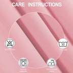 Lemomo 100% Blackout Curtains 52 X 95 Inch/Pink Curtains 2 Panels With Black Lining Room Darkening Thermal Insulated Bedroom Cur