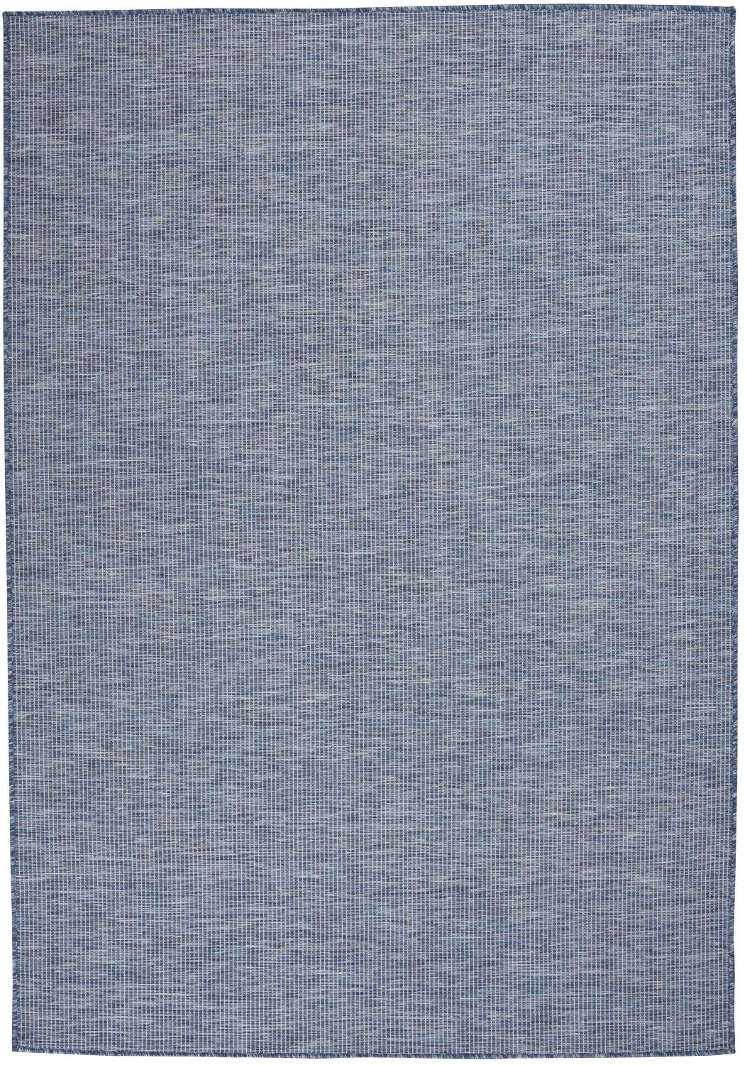 Nourison Positano Indoor/Outdoor Navy Blue 4' X 6' Area Rug, Easy Cleaning, Non Shedding, Bed Room, Living Room, Dining Room, Ba