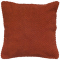 Rizzy Home | T05286 | 20"x20" Red/Orange/Brown Decorative Pillow | Down Fill