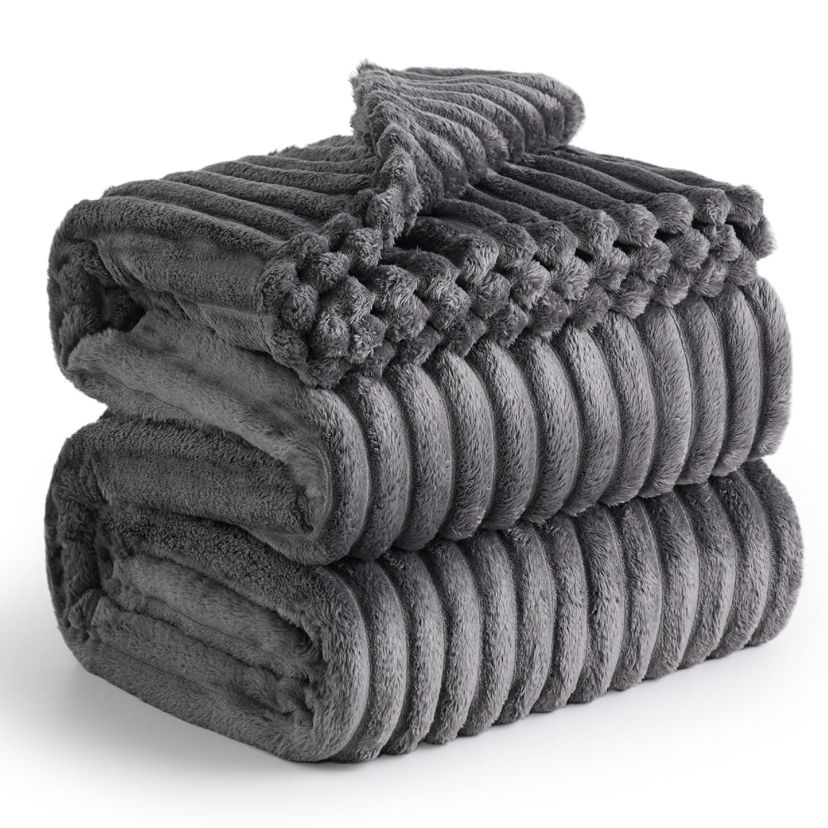 Bedsure Grey California King Size Blanket For Bed - Super Soft Cozy Blankets For Women, Cute Large Blanket For Girls, 102X96 Inc
