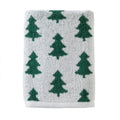 SKL Home Fall/Winter Holiday Trees Bath Towel, Green/White