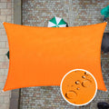 Colourtree 7' X 12' Orange Rectangle Waterproof Sun Shade Sail Upf50 Canopy Awning Shelter Fabric, 95% Uv Blockage & Water Resis