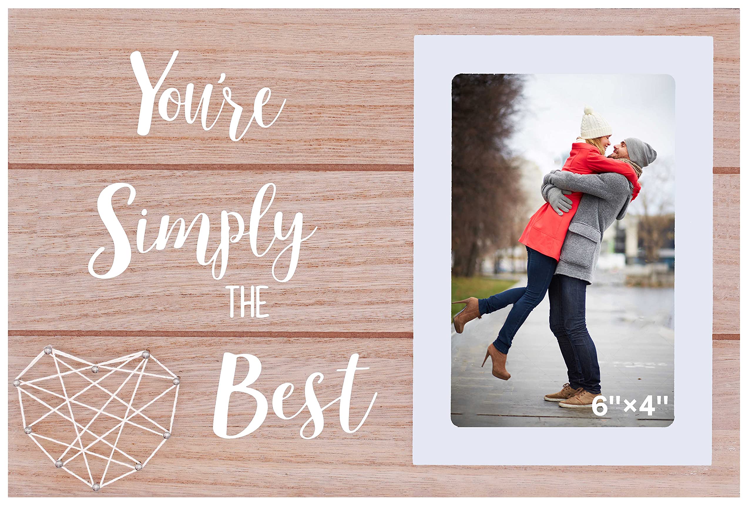 Youre Simply the Best -Soul Mates Photo Frame Gift,Long Distance Friendship Gift,Girlfriend or Boyfriend Anniversary Frame Gift
