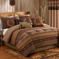 Chezmoi Collection Sedona 7Piece Southwestern Wild Horses Microsuede Bedding Comforter Set (Full)