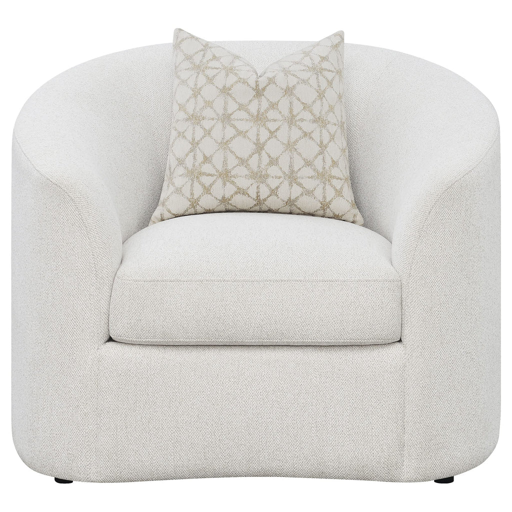 Coaster Home Furnishings Rainn Upholstered Tight Back Chair Latte