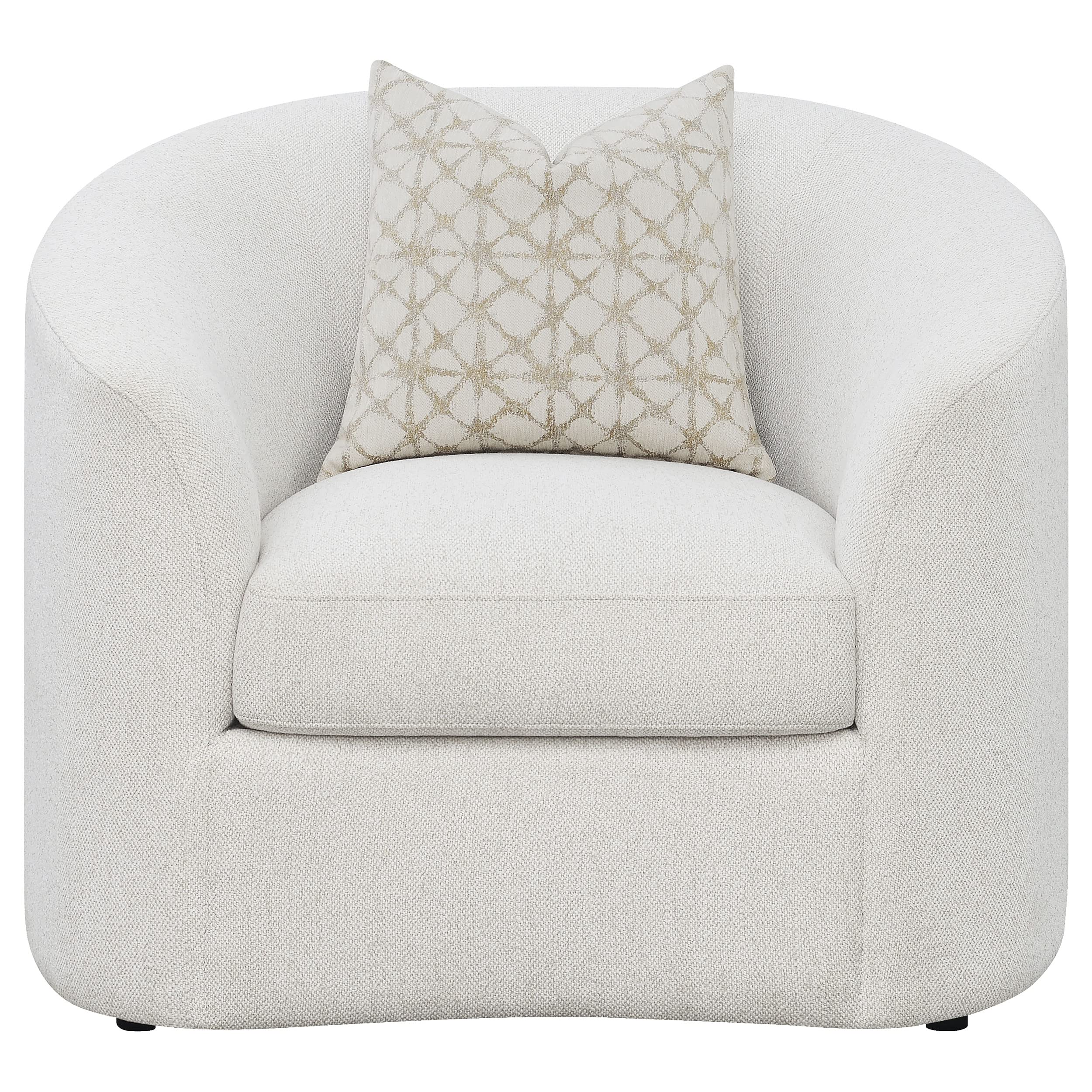 Coaster Home Furnishings Rainn Upholstered Tight Back Chair Latte