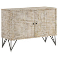 Coaster Home Furnishings Maille 2-Door Accent Cabinet White Washed