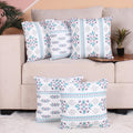 Brick Home Both Side Block Print Baag Cushion Cover Set Of 5 (12 X 12 Inches  Car Cushion Cover)